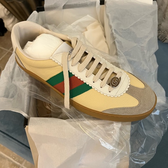 Gucci Other - Men’s Suede/Leather Classic Gucci Sneakers—NWT!